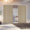 Pass-Easi Four Sliding Doors and Frame Kit - Belize Light Grey Door - Prefinished