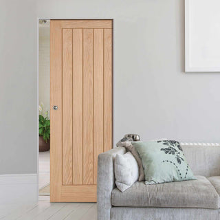 Image: Belize Oak Absolute Evokit Single Pocket Doors