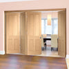 Bespoke Thrufold Victorian 4P Oak Shaker Folding 3+1 Door