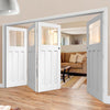 Bespoke Thrufold DX 1930's White Primed Glazed Folding 3+1 Door