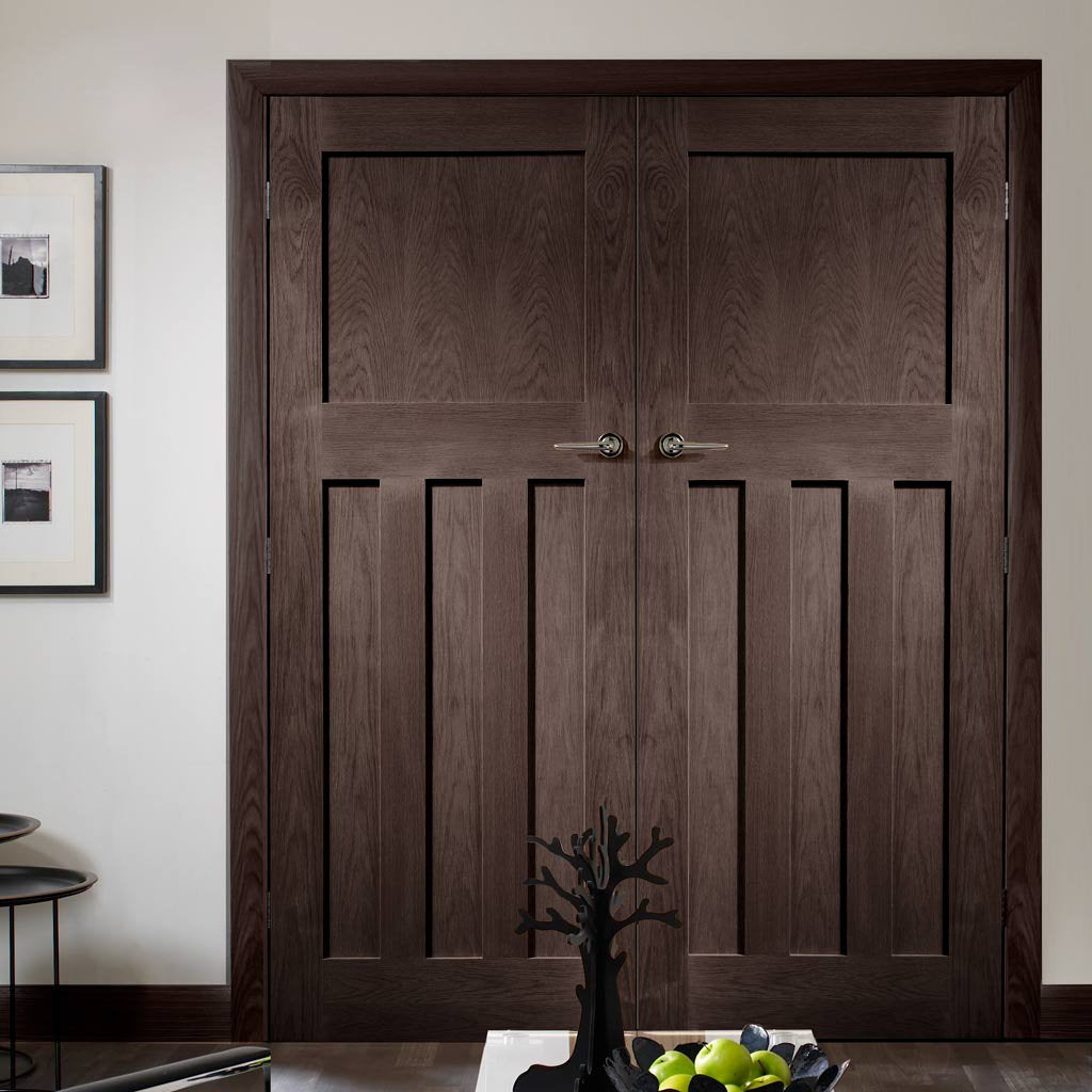 Prefinished Bespoke DX Oak Door Pair - Choose Your Colour