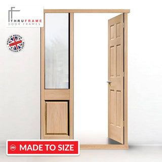 Image: Exterior Door Frame with side glass apertures, Made to size, Type 2 Model 7.