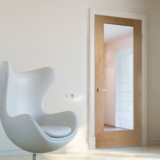 Image: Pattern 10 oak interior glazed door