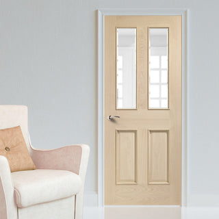 Image: prefinished bespoke malton oak glazed door