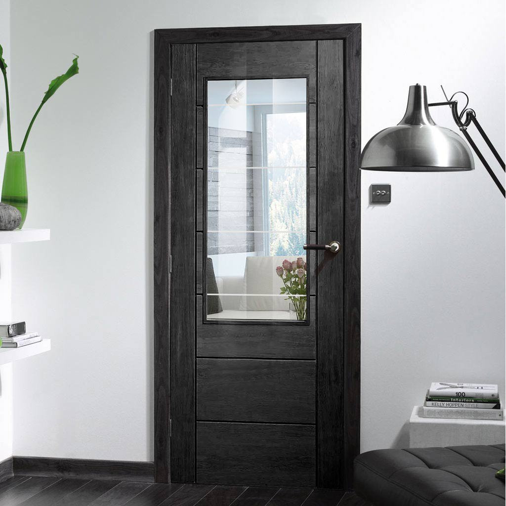 prefinished bespoke palermo oak 2xg glazed door