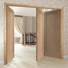 Bespoke Thrufold Pattern 10 Oak 1 Panel Folding 2+1 Door