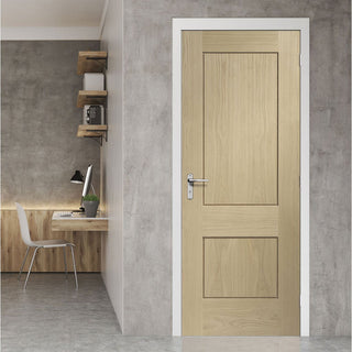 Image: prefinished bespoke piacenza oak flush door 