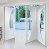 Bespoke Thrufold Salerno White Primed Glazed Folding 2+1 Door