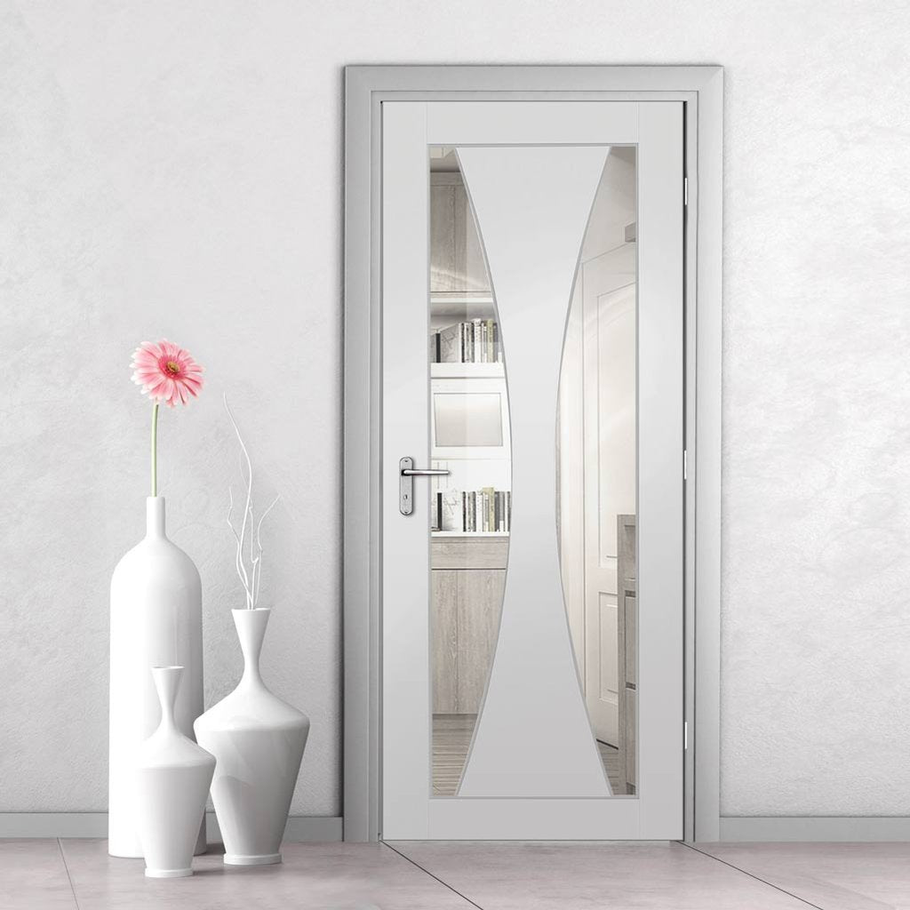 Bespoke Verona White Primed Glazed Door - From Xl Joinery