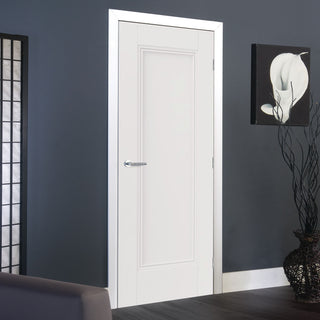 Image: J B Kind White Classic Belton Panel Primed Door
