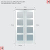 Shaker 4L Bifold Door - White Primed