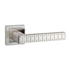 Senza Pari Bianca Lever on Square Rose - Satin Nickel