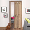 Victorian Oak 2P Bi-Fold door - No Raised Mouldings