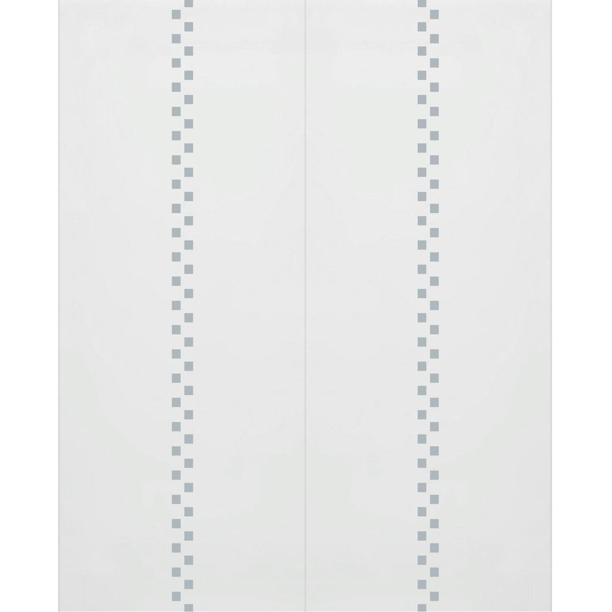 Double Glass Sliding Door - Bilston 8mm Obscure Glass - Clear Printed Design - Planeo 60 Pro Kit