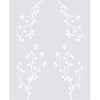 Birch Tree 8mm Clear Glass - Obscure Printed Design - Double Absolute Pocket Door