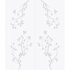 Birch Tree 8mm Obscure Glass - Obscure Printed Design - Double Absolute Pocket Door