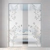 Birch Tree 8mm Obscure Glass - Obscure Printed Design - Double Absolute Pocket Door