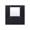 Two Sliding Doors and Frame Kit - Amsterdam Black Primed Door - Clear Glass - Unfinished