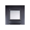Three Folding Doors & Frame Kit - Amsterdam Black Primed 2+1 - Clear Glass - Unfinished