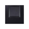 Single Sliding Door & Wall Track - Arnhem Black Primed Door - Clear Glass - Unfinished