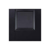 Five Folding Doors & Frame Kit - Arnhem Black Primed 3+2 - Clear Glass - Unfinished