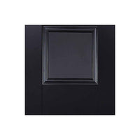 Four Folding Doors & Frame Kit - Arnhem Black Primed 3+1 - Clear Glass - Unfinished