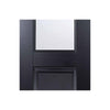 Single Sliding Door & Wall Track - Arnhem Black Primed Door - Clear Glass - Unfinished