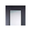 Double Sliding Door & Wall Track - Arnhem Black Primed Doors - Clear Glass - Unfinished