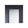Five Folding Doors & Frame Kit - Arnhem Black Primed 3+2 - Clear Glass - Unfinished