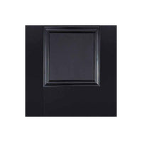 Four Sliding Wardrobe Doors & Frame Kit - Arnhem 2 Panel Black Primed Door - Unfinished