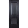 Minimalist Wardrobe Door & Frame Kit - Three Arnhem 2 Panel Black Primed Doors - Unfinished