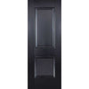 Three Sliding Wardrobe Doors & Frame Kit - Arnhem 2 Panel Black Primed Door - Unfinished