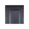 Two Folding Doors & Frame Kit - Arnhem 2 Panel Black Primed 2+0 - Unfinished