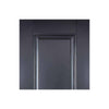 Three Sliding Doors and Frame Kit - Arnhem 2 Panel Black Primed Door - Unfinished