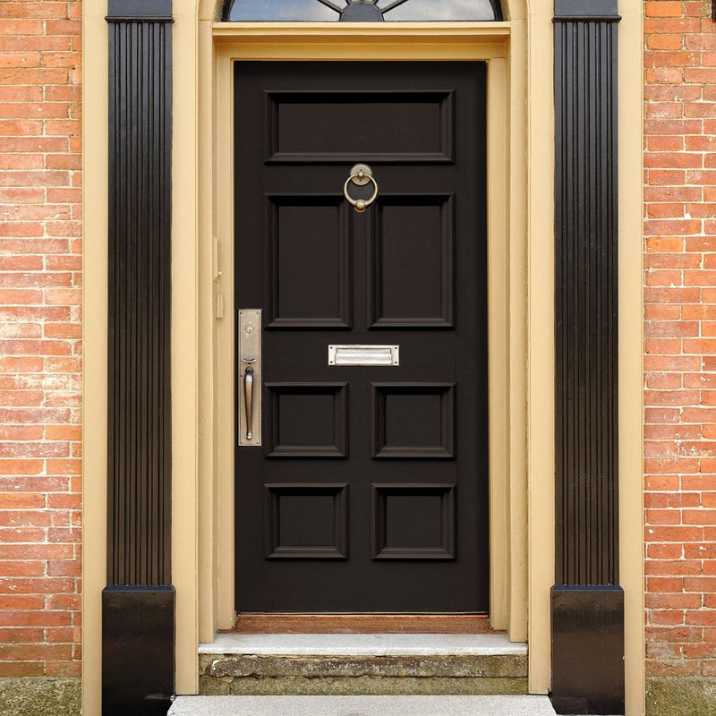 Exterior Victorian Bronte Made to Measure 7 Panel Front Door - 57mm Thick - Seven Colour Options