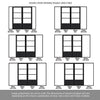 Room Divider - Handmade Eco-Urban® Staten with Two Sides DD6310C - Clear Glass - Premium Primed - Colour & Size Options