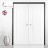 Thruframe Interior Black Primed Door Lining Frame - Suits Standard Size Double Doors