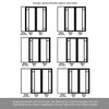 Room Divider - Handmade Eco-Urban® Suburban Door Pair DD6411F - Frosted Glass - Premium Primed - Colour & Size Options