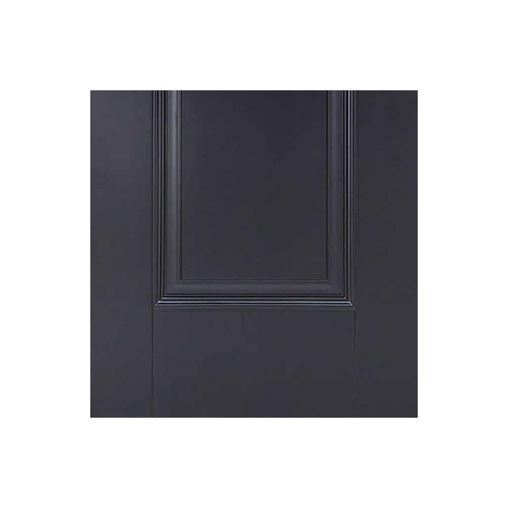 Two Sliding Doors and Frame Kit - Eindhoven 1 Panel Black Primed Door - Unfinished