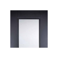 Four Sliding Doors and Frame Kit - Eindhoven Black Primed Door - Clear Glass - Unfinished