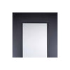 Single Sliding Door & Wall Track - Eindhoven Black Primed Door - Clear Glass - Unfinished