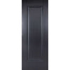 Minimalist Wardrobe Door & Frame Kit - Four Eindhoven 1 Panel Black Primed Doors - Unfinished