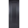 Single Sliding Door & Wall Track - Eindhoven 1 Panel Black Primed Door - Unfinished