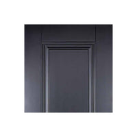 Double Sliding Door & Wall Track - Eindhoven 1 Panel Black Primed Doors - Unfinished