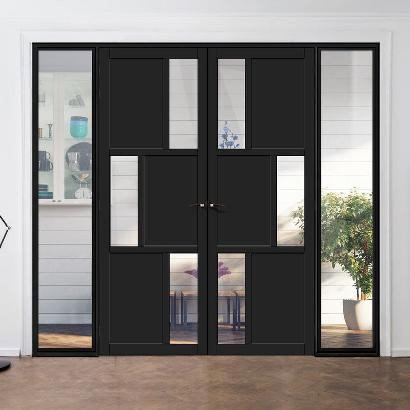 Room Divider - Handmade Eco-Urban® Tokyol with Two Sides DD6423C - Clear Glass - Premium Primed - Colour & Size Options