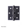 76mm x 64mm x 2.5mm Ball Bearing Hinge - 1 Pair - 10 Finishes