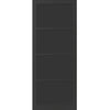 Brooklyn 4 Panel Solid Wood Internal Door Pair UK Made DD6307 - Eco-Urban® Shadow Black Premium Primed