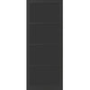 Brooklyn 4 Panel Solid Wood Internal Door Pair UK Made DD6307 - Eco-Urban® Shadow Black Premium Primed