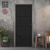 Kochi 8 Panel Solid Wood Internal Door UK Made DD6415 - Eco-Urban® Shadow Black Premium Primed