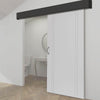 Thruslide Black Primed Pelmet Kit for Single Sliding Doors